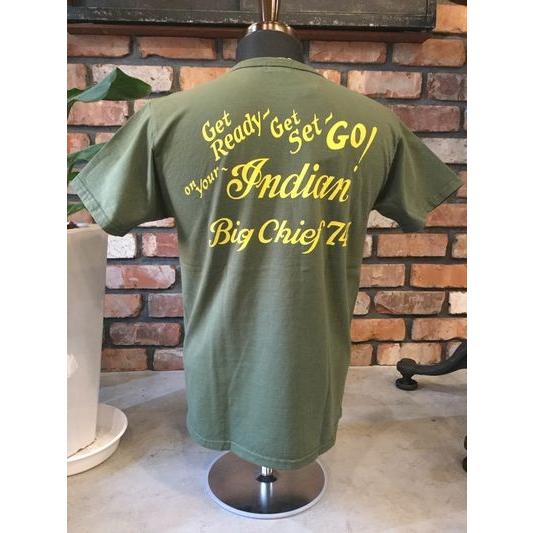 INDIAN MOTORCYCLE　インディアンモーターサイクル S/S TEE SHIRTS "BIG CHIIEF" IM77327 [OLIVE]｜magic-u-co｜02