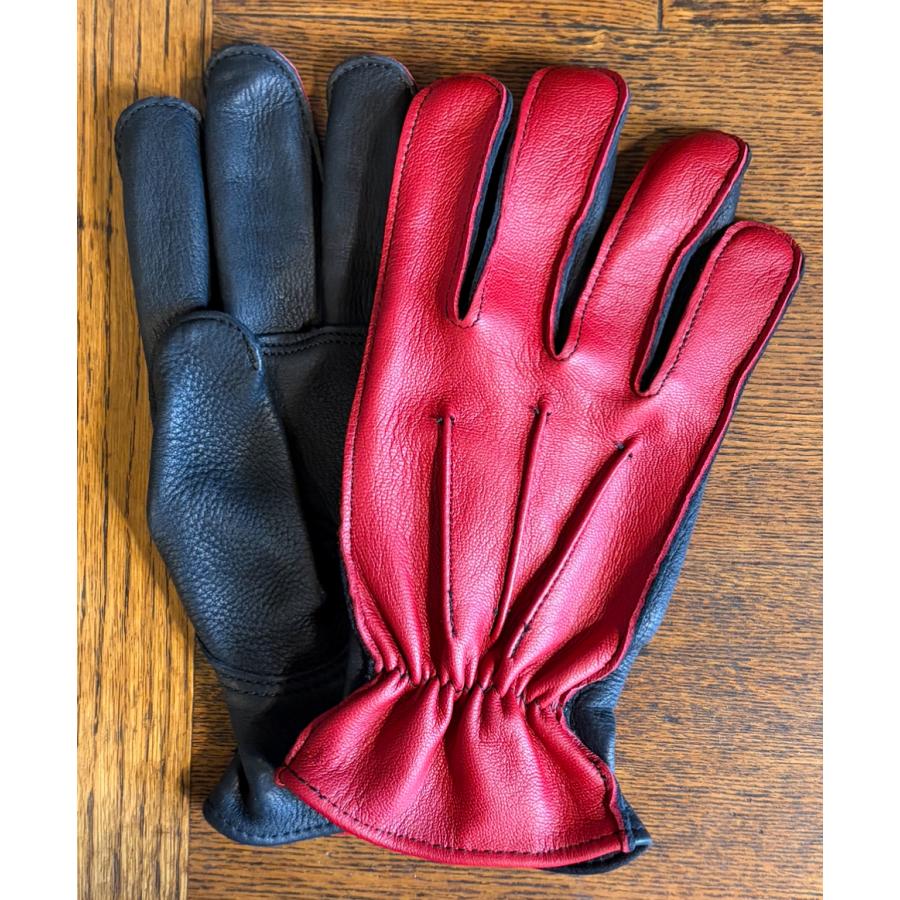 Langlitz Leathers ラングリッツレザーズ Langlitz Leathers x Churchill 【 All Seasons Glove】RED × BK グローブ | Langlitz Leathers