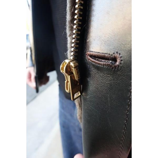 オールドチーフ OLD CHIEF レザージャケット HORSE Size44 [ブラック