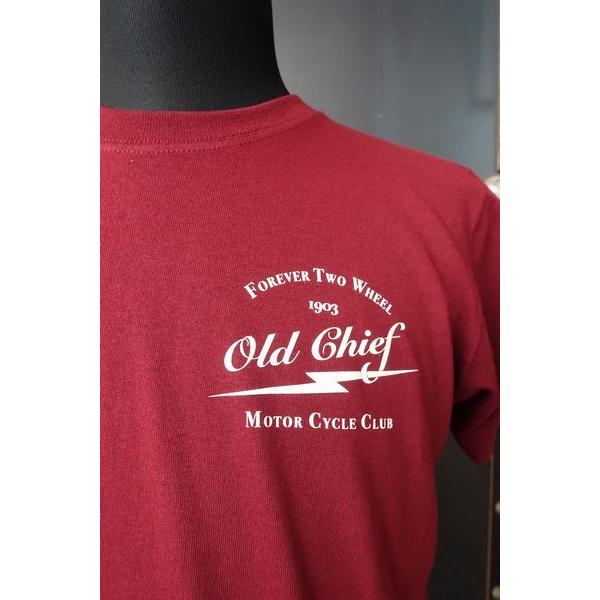 オールドチーフ Old Chief Tシャツ Short Sleeve Tee Shirt  バーガンディー｜magic-u-co｜03