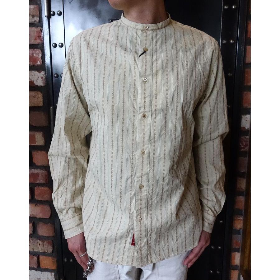 プリクエル PREQUEL S1001 Stand-up Collar Shirt シャツ ベージュ 