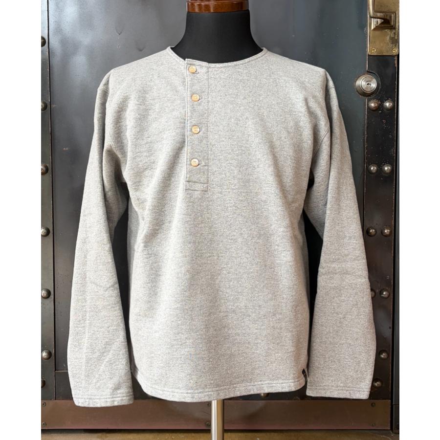 プリクエル PREQUEL C1011 Henley Sweatshirt Gray 別注カラー