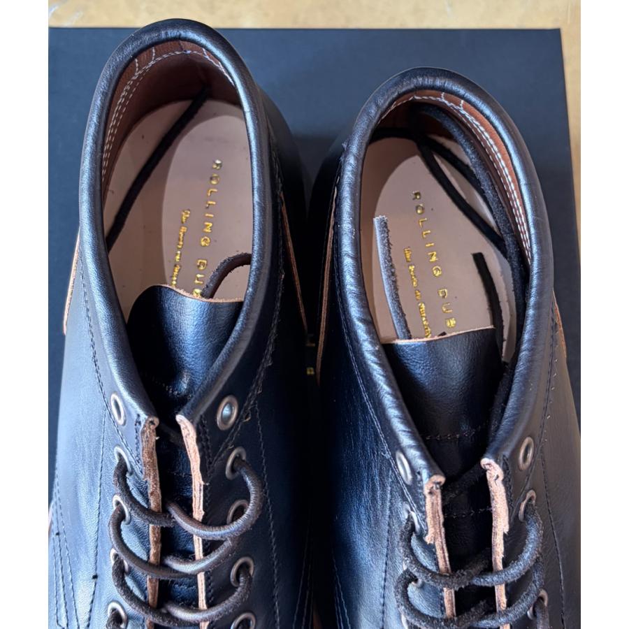 美品 ローリングダブトリオ Rolling dub trioローファー 8H 黒 ROLLING DUB TRIO / ローリングダブトリオ / 