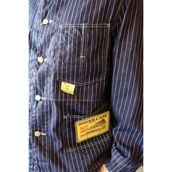 SUGAR CANE シュガーケーン SC14001 9oz WABASH STRIPE WORK COAT [A