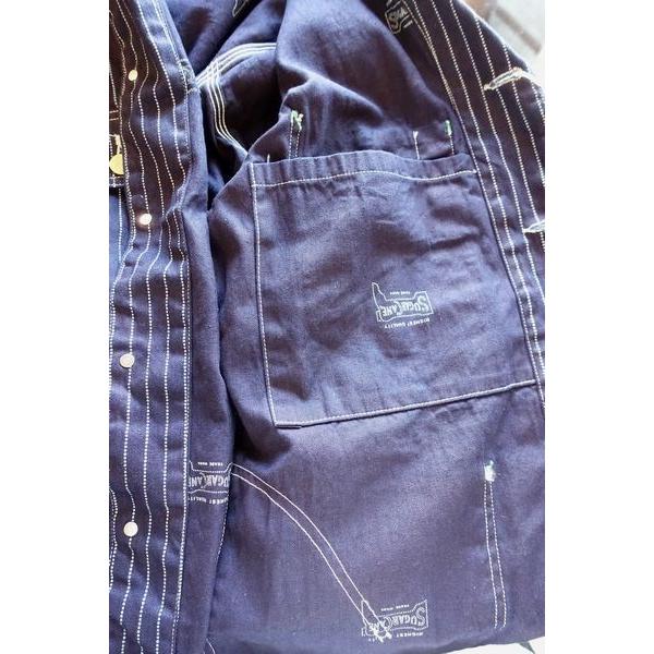 SUGAR CANE シュガーケーン SC14001 9oz WABASH STRIPE WORK COAT [A