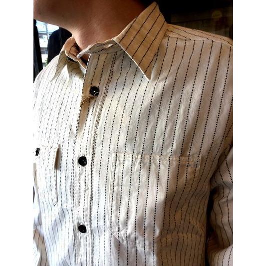 SUGAR CANE FICTION ROMANCE シュガーケーンフィクションロマンス 8.5oz WHITE WABASH Work Shirt SC27076｜magic-u-co｜04