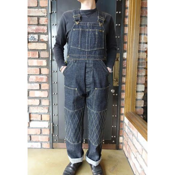 トロフィークロージング TROPHY CLOTHING 1603W W KNEE CARPENTER OVERALL オーバーオール DIRT DENIM｜magic-u-co