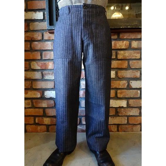 ウエアハウス WAREHOUSE Lot1086 HERRINGBONE MILITARY PANTS [INDIGO 