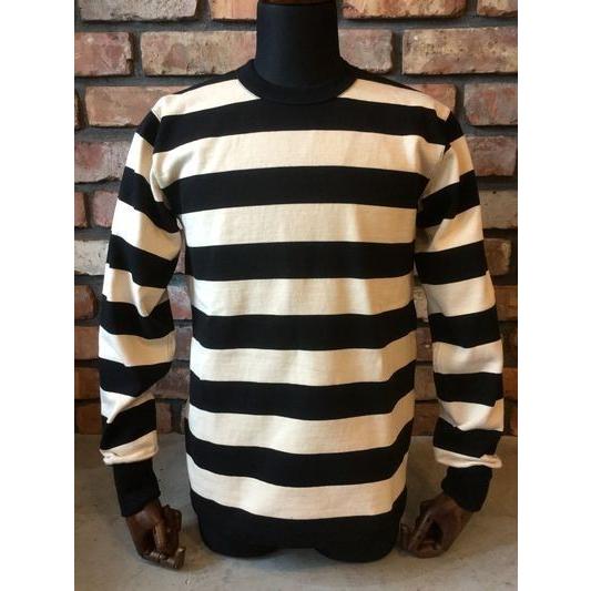 ウエストライド WEST RIDE HEAVY BORDER LONG TEE ボーダー BLK/CRM
