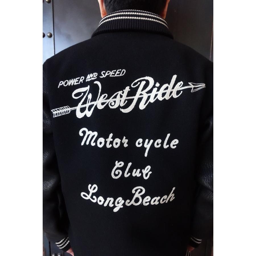 ウエストライド WEST RIDE 22FW WR AWARD JACKET スタジャン BLK｜magic-u-co｜05