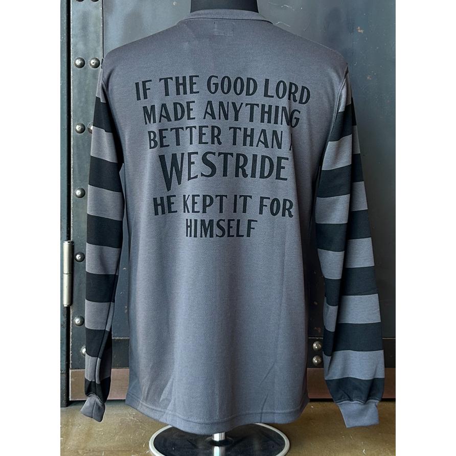 ウエストライド WEST RIDE  24SS POWER DRY BORDER SLEEVE LONG TEE  GRY/BLK｜magic-u-co｜03