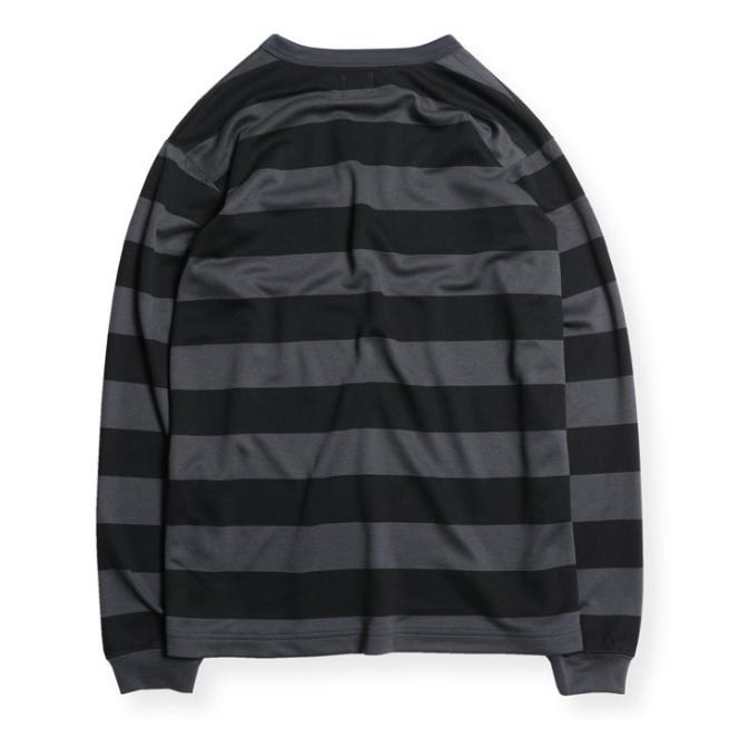ウエストライド WEST RIDE POWER DRY BORDER LONG TEE GRY/BLK