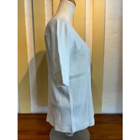 JOHNBULL (ジョンブル) 　コットンピグメント針抜きTシャツ　jl241c25-001ホワイト Johnbull JOHNBULL (ジョンブル) コットンピグメント針抜きT