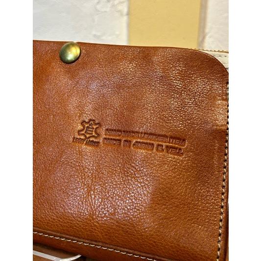 レダーメイクス/LEDER MAKES 栃木レザー×キャンバス 2WAYショルダー 