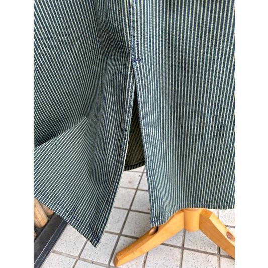 【美品】メルシーボークー×Lee オーバーオール サロペット ヒッコリー M 美品】メルシーボークー×Lee オーバーオール サロペット