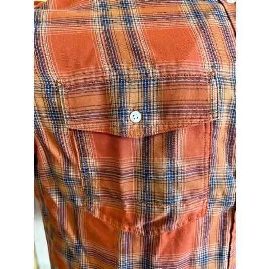 サムシング（SOMETHING）/SOMETHING チェックシャツ SOMETHING（サムシング） チェックシャツ ST224-109 オレンジ : MAGIC