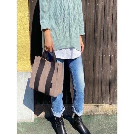 VIOLA d'ORO/ヴィオラドーロ　GINOジーノ　マイクロファイバースエードトート　M　V-2063 sand beige×aqricot(サンドベージュ×アプリコット) | VIOLAd'ORO | 11