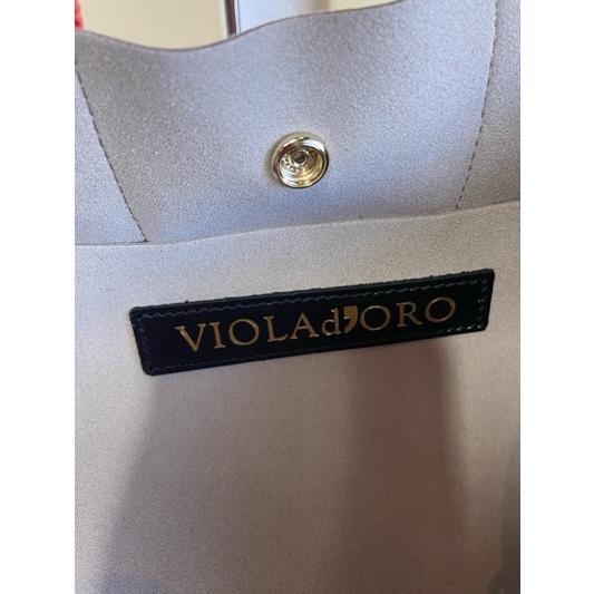 VIOLA d'ORO/ヴィオラドーロ　GINOジーノ　マイクロファイバースエードトート　M　V-2063 sand beige×aqricot(サンドベージュ×アプリコット) | VIOLAd'ORO | 06