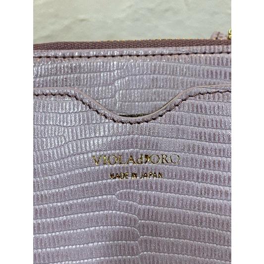 VIOLA d'ORO/ヴィオラドーロ　ADRIA V-1289 リザード型押しスマートフォンポシェット　Lavenderラベンダー | VIOLAd'ORO | 02
