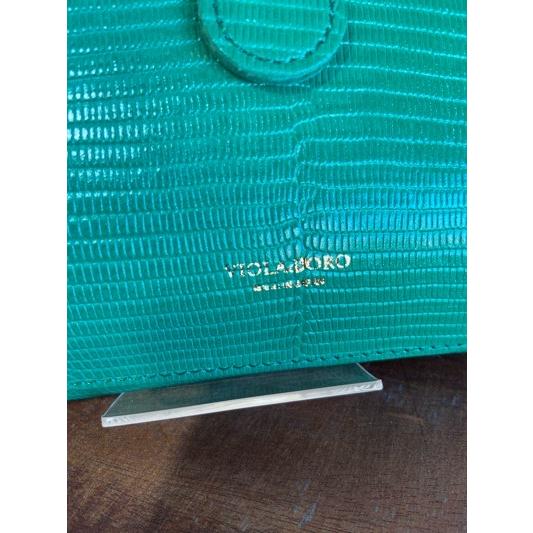 VIOLA d'ORO/ヴィオラドーロ　ADRIA/アドリア　V-1477 リザード型押しレザー横型スマートフォンポシェット　green | VIOLAd'ORO | 07