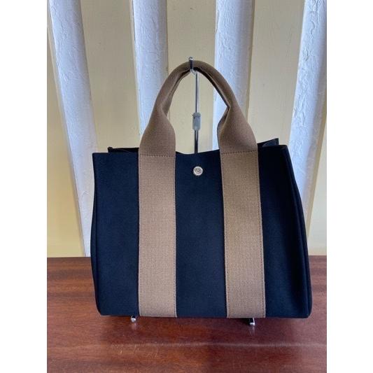 VIOLA d'ORO/ヴィオラドーロ　GINOジーノ　マイクロファイバースエードトート　M　V-2063 black ×mocha (ブラック×モチャ) | VIOLAd'ORO | 02