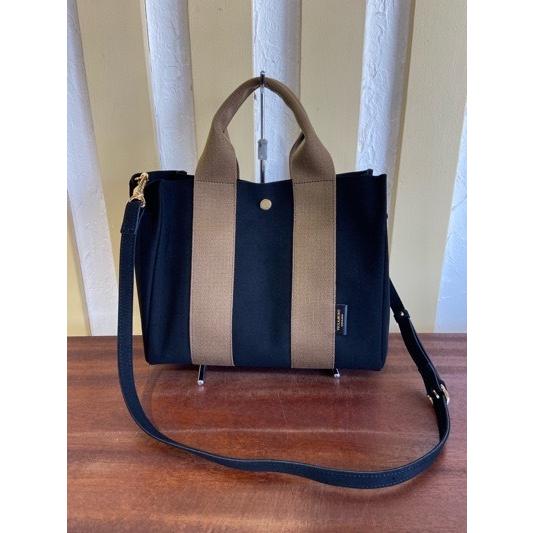 VIOLA d'ORO/ヴィオラドーロ　GINOジーノ　マイクロファイバースエードトート　M　V-2063 black ×mocha (ブラック×モチャ) | VIOLAd'ORO | 09