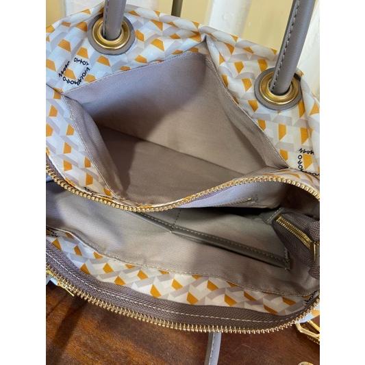 VIOLA d'ORO/ヴィオラドーロ　BIANCA（ビアンカ）　ナイロンモノグラムトートバッグ　V-2185 モノグラムトープ | VIOLAd'ORO | 07