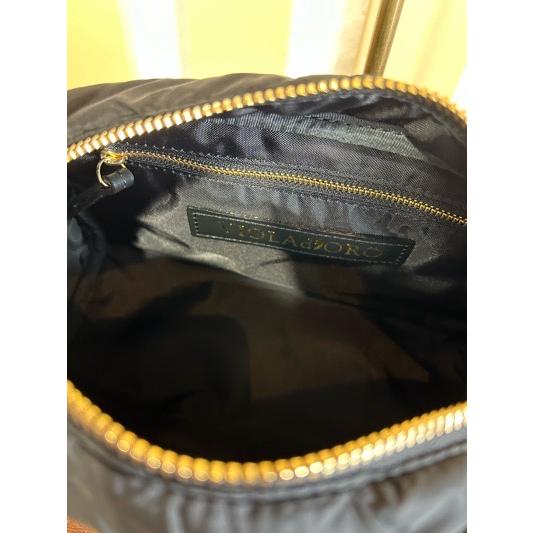 VIOLA d'ORO/ヴィオラドーロ　GINO ナイロンショルダーバッグ　V-2192 ブラック | VIOLAd'ORO | 08