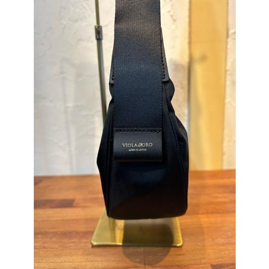 VIOLA d'ORO/ヴィオラドーロ　BIANCA / V-2247　ナイロンショルダーバッグ　ブラック | VIOLAd'ORO | 03