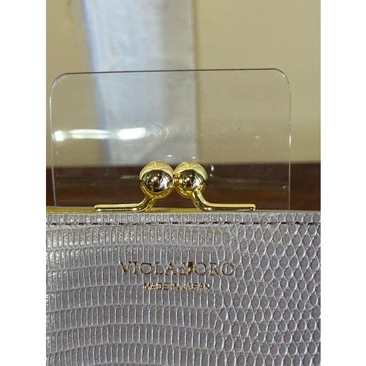 VIOLA d'ORO/ヴィオラドーロ　PORTAポルタ　ボックスタイプ　ウォレット　V-5069 トープ×イエロー | VIOLAd'ORO | 02