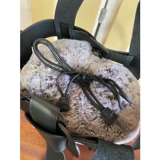 VIOLA d'ORO/ヴィオラドーロ　ELMO(レザーメッシュ×エコファー)　V8383 black×snow top | VIOLAd'ORO | 10