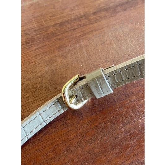 VIOLA d'ORO/ヴィオラドーロ　ADRIA/アドリア　V-1404 クロコ型押しレザー横型スマートフォンポシェット　Greige(グレージュ) | VIOLAd'ORO | 10