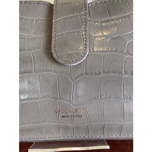 VIOLA d'ORO/ヴィオラドーロ　ADRIA/アドリア　V-1404 クロコ型押しレザー横型スマートフォンポシェット　Greige(グレージュ) | VIOLAd'ORO | 04