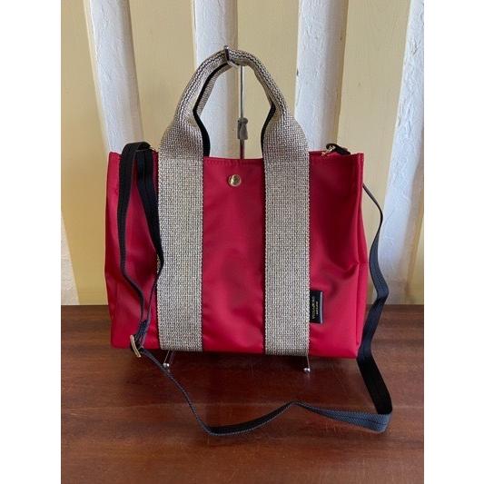 VIOLA d'ORO/ヴィオラドーロ　GINOジーノ　ナイロントートバック　V-2139 Red×Gold(レッド×ゴールド) | VIOLAd'ORO | 10