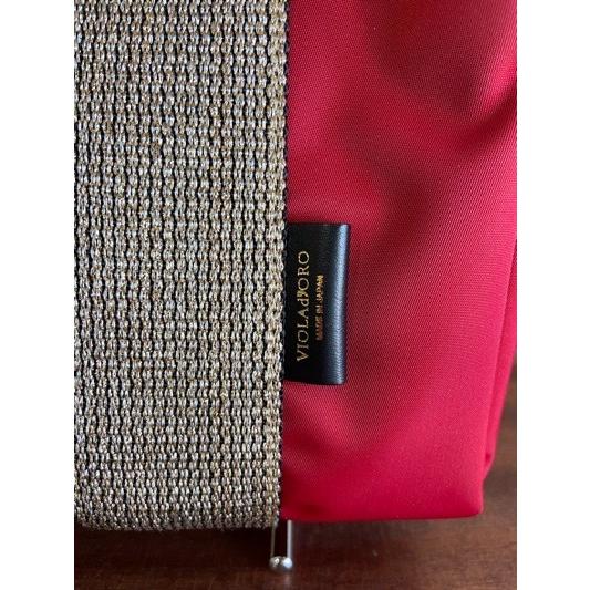 VIOLA d'ORO/ヴィオラドーロ　GINOジーノ　ナイロントートバック　V-2139 Red×Gold(レッド×ゴールド) | VIOLAd'ORO | 03