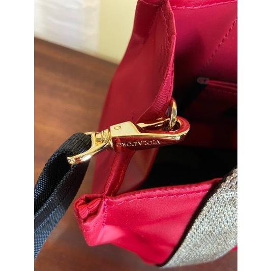 VIOLA d'ORO/ヴィオラドーロ　GINOジーノ　ナイロントートバック　V-2139 Red×Gold(レッド×ゴールド) | VIOLAd'ORO | 08