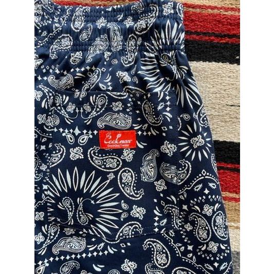クックマン/COOKMAN ショートパンツ 231-01832 シェフパンツ Chef Pants Short Paisley Navy | COOKMAN | 02