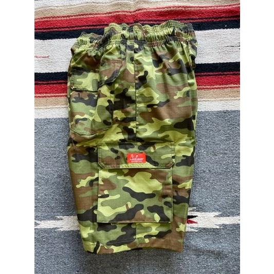 クックマン/COOKMAN ショートパンツ 231-11928 Chef Pants Short Cargo Ripstop Camo Green (Woodland) | COOKMAN | 02