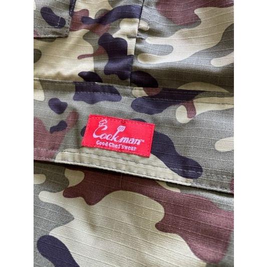 クックマン/COOKMAN ショートパンツ 231-11928 Chef Pants Short Cargo Ripstop Camo Green (Woodland) | COOKMAN | 03