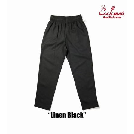 クックマン/COOKMAN パンツ 231-41822 シェフパンツ Chef Pants Linen Black | COOKMAN | 01