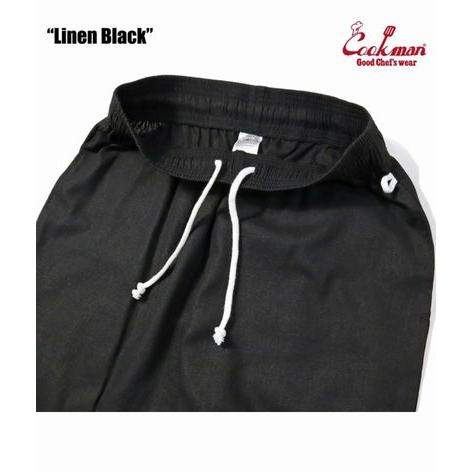 クックマン/COOKMAN パンツ 231-41822 シェフパンツ Chef Pants Linen Black | COOKMAN | 02