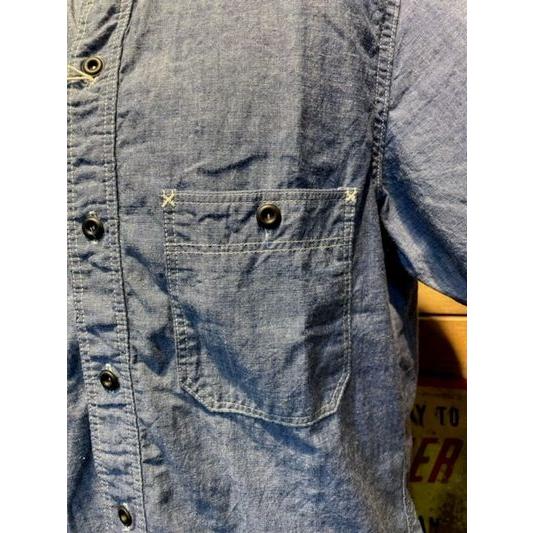 フリーホイーラーズ/FREEWHEELERS シャツ #2323005 UNION SPECIAL OVERALL CUT-SLEEVE SHIRT "HEAD MAN" 【INDIGO CHAMBRAY】 | フリーホイーラーズ | 03
