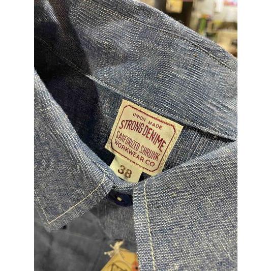 ドゥニーム/DENIME ワークシャツ Lot 240 TRIPLE STICH CHAMBRAY SHIRTS NON WASH | Denime | 03