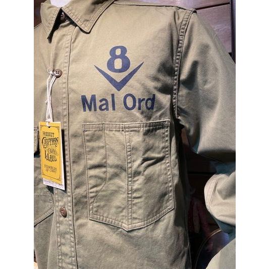 フリーホイーラーズ/FREEWHEELERS ワークシャツ #2523004 1930s STYLE WORK CLOTHING “Mal Ord” Blystone MECHANIC SHIRT[LIGHT KHAKI OLIVE] | フリーホイーラーズ | 03