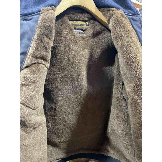 フリーホイーラーズ/FREEWHEELERS デッキジャケット #2531004 KNUCKLE BONES on AAF 90thBG 400thBSQ CIVILIAN DECK JACKET[DARK NAVY] | フリーホイーラーズ | 03