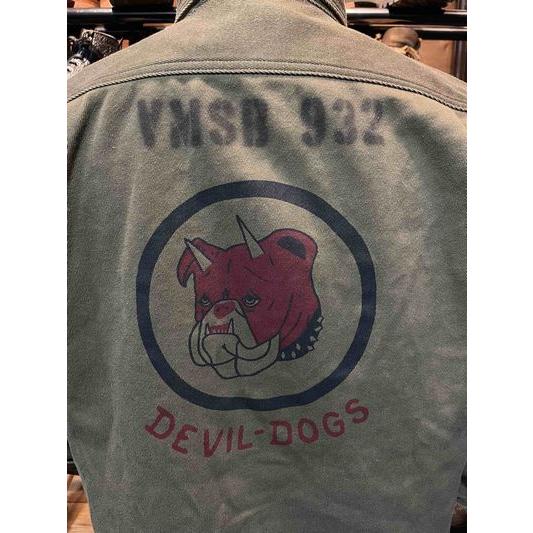 フリーホイーラーズ/FREEWHEELERS ワークシャツ #2533002 1944 U.S.M.C SQ932 “TEUFELHUND” Gemsa [KHAKI OLIVE] | フリーホイーラーズ | 02