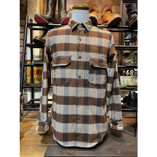 フリーホイーラーズ/FREEWHEELERS ネルシャツ 2533005 Birner MECHANIC SHIRT[D. R. BROWN × C. BROWN × D. IVORY] | フリーホイーラーズ