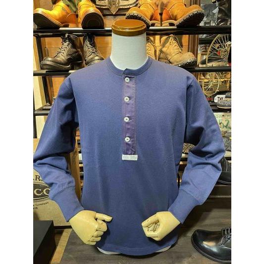 フリーホイーラーズ/FREEWHEELERS ヘンリーネック #2535004 ~POWER WEAR~ 1920s STYLE UNDERWEAR “HENLEY NECKED” LONG SLEEVE SHIRT[DRY NAVY] | フリーホイーラーズ