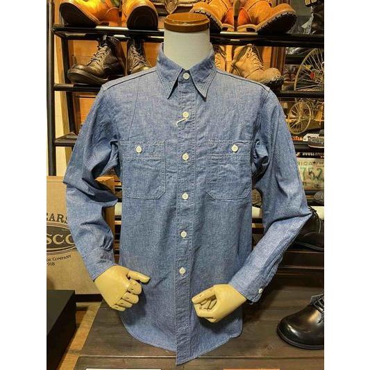 ウエアハウス/WAREHOUSE ワークシャツ 3064 VENTILATION TRIPLE STITCH CHAMBRAY SHIRTS | WAREHOUSE