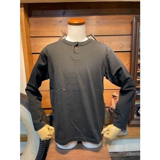 ガンズ/GUNZ ロンT 443G195 PLAIN TYPE ロングスリーブヘンリーネックシャツ BLK | 
